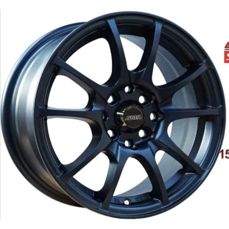 Pakai BAN BARU 195 50 15 velg mobil ssw ORIGINAL made in thailand S154Lp ring 15x6,5 pcd 4x100/114.3