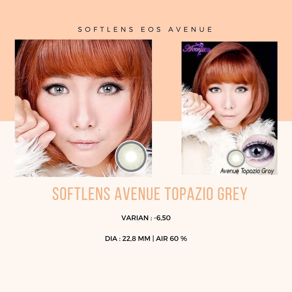 SOFTLENS/LENSA AVENUE TOPAZIO GREY/BROWN / LENSA MATA / SOFTLENS MATA