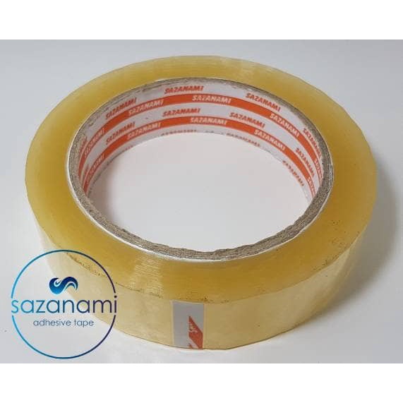 

perekat-pengikat- isolasi bening 1" inch x 100y sazanami 24mm lakban bening selotip opp - bening