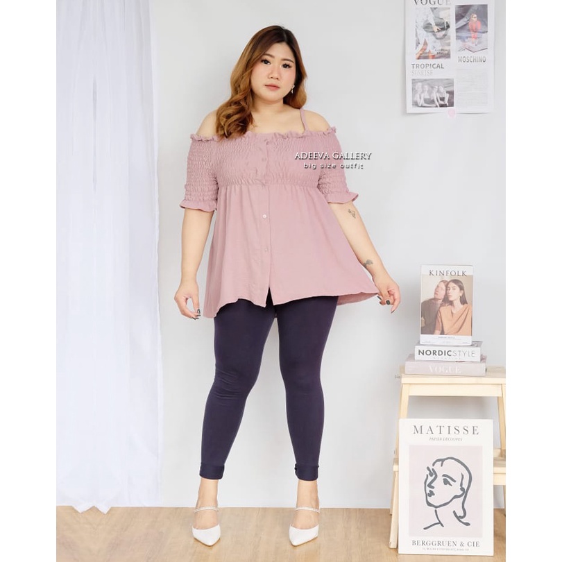 ADEEVA Casandra Blouse Jumbo Atasan Wanita Jumbo