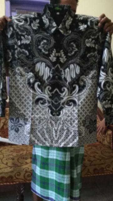 Mahajana Biru Kemeja Batik Pria Lengan Panjang Atasan Batik Solo Kemeja Pria Batik Modern By Gba