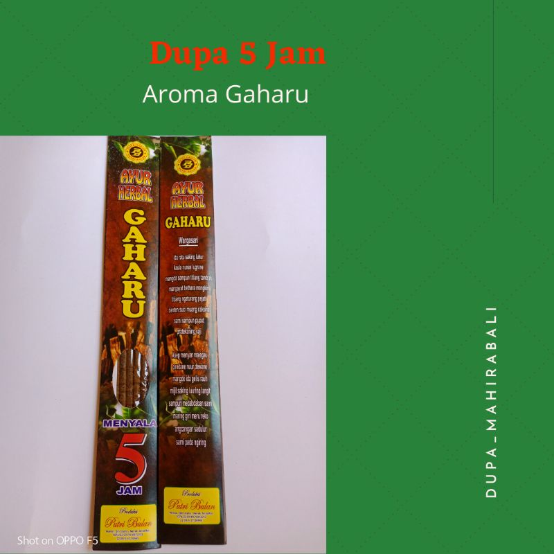 Dupa Wangi gaharu 5 jam/dupa bali/dupa harum
