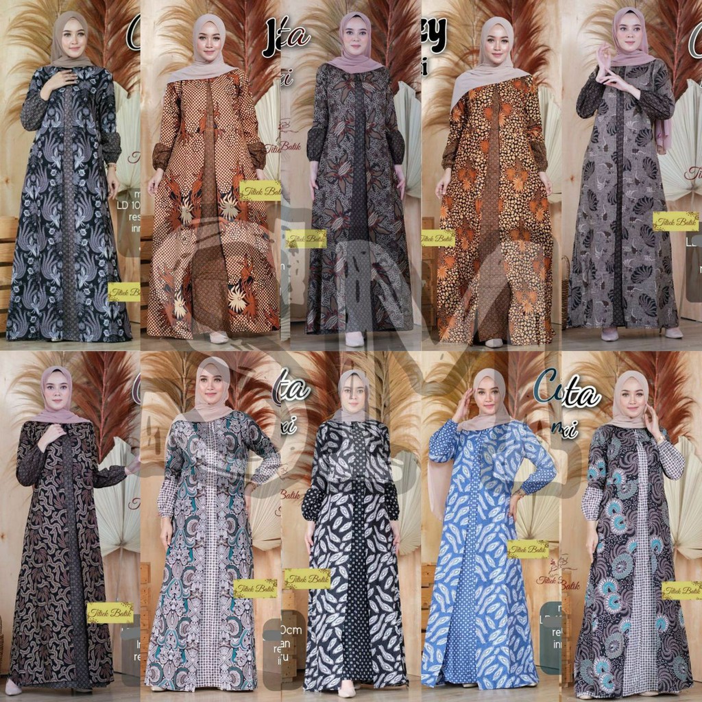 Baju Gamis Batik Wanita Model Baju Gamis Terbaru Baju Gamis Murah Terbaru Baju Muslim Murah Baju