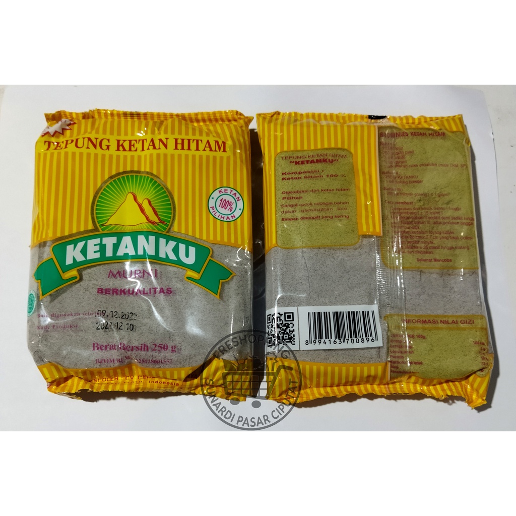 TEPUNG KETAN HITAM merk KETANKU 250 gram