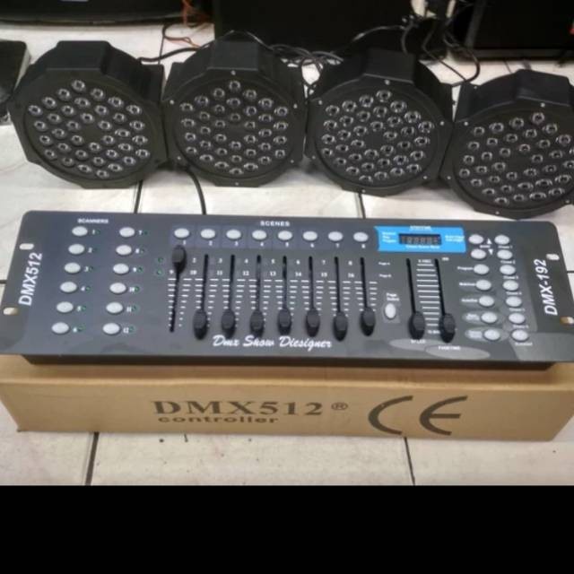 Paket Lampu Panggung Parled + Mixer DMX 512