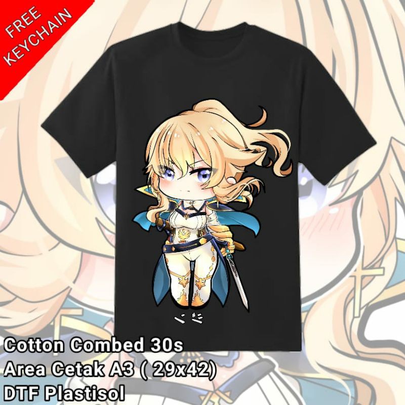 Kaos Genshin Impact Jean | Baju Genshin Impact