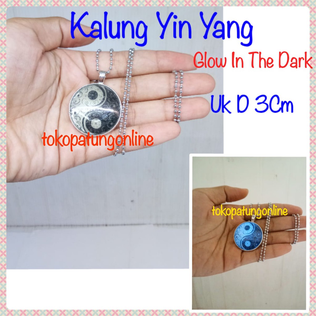 Kalung Patkua Yin Yang Glow In Dark