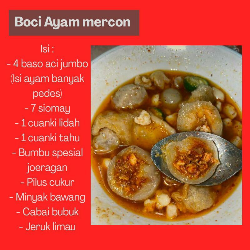 

Baso Aci Ayam Mercon