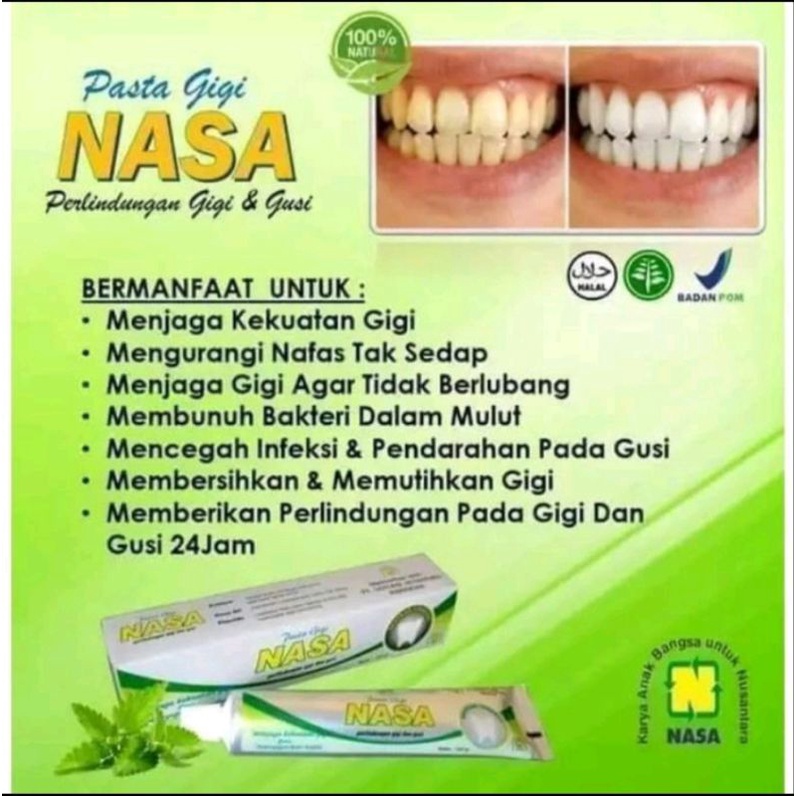 Pasta Gigi Nasa Original/PGN/Pasta Gigi Nasa Asli 100%