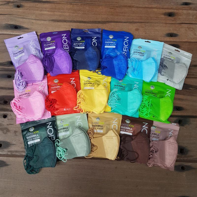 MASKER DUCKBILL 4PLY CAREION ALL COLOUR PREMIUM QUALITY (HARGA GROSIR)