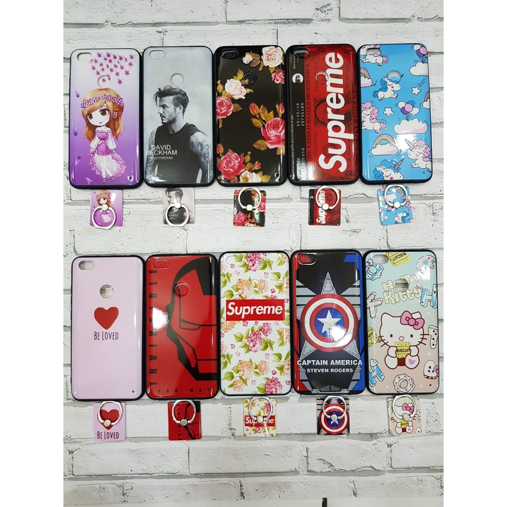 Hardcase Fuze Karakter case FREE ring stand standing VIVO V7+/Y79, V9/Y85, Y81, Oppo F5