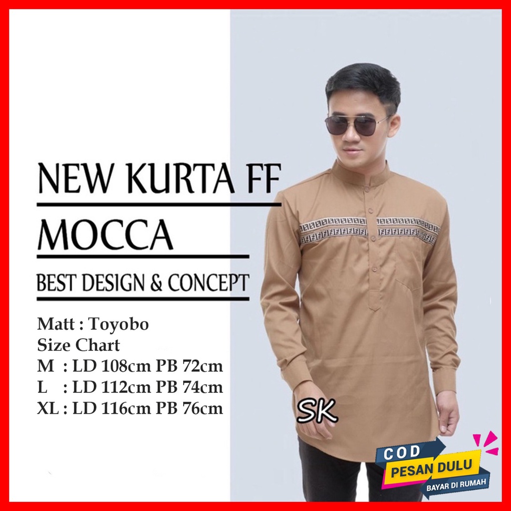 PROMO TERMURAH KEMEJA LENGAN PANJANG FF / KOKO PAKISTAN PREMIUM / KEMEJA KURTA FF TOYOBO TERMURAH