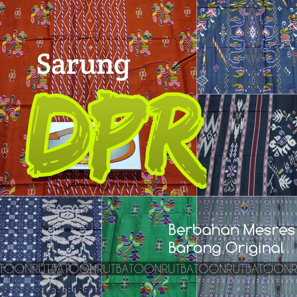 Pt31au22ᵞ– SARUNG DPR ORIGINAL MOTIF LAMIRI KEMBANG BAHAN MESRES ASLI