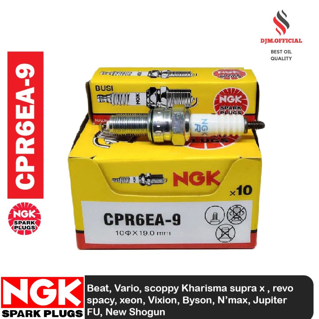 BUSI NGK CPR PANJANG BUSI NGK CPR CPR6EA VIXION JUPITER MX KHARISMA NMAX SUPRA BEAT VARIO SCOOPY BLADE MURAH