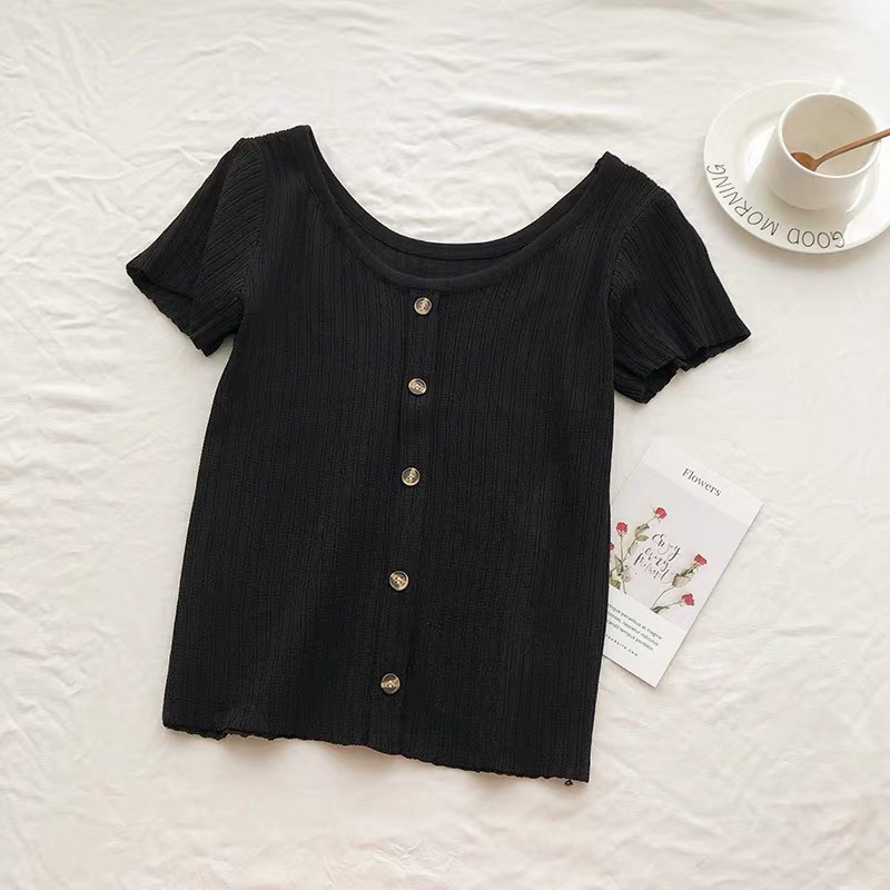 Knit Button Top