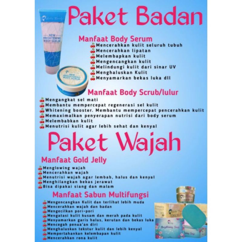 New Brightning Body Serum Kedas Beauty
