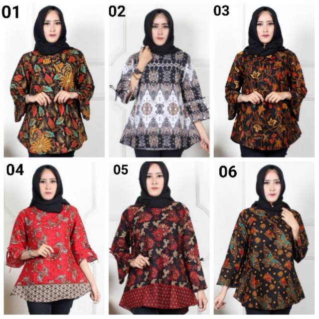 GROSIR BATIK BLOUSE LONCENG MASA KINI