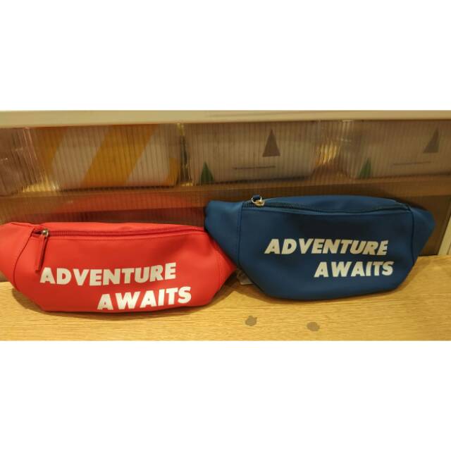 Miniso Fashion waist bag/ Adventure Awaits