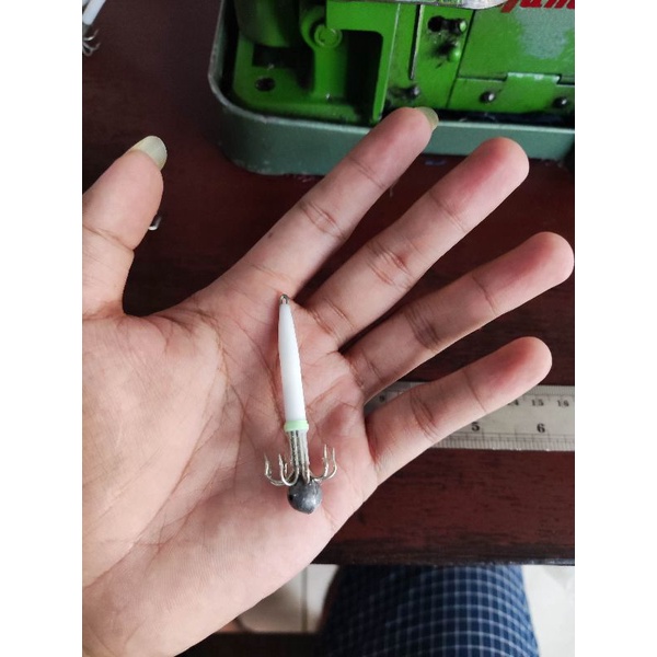 bangkolan umpan cumi tiplon / teplon mata kawat ( kecil) 7gr