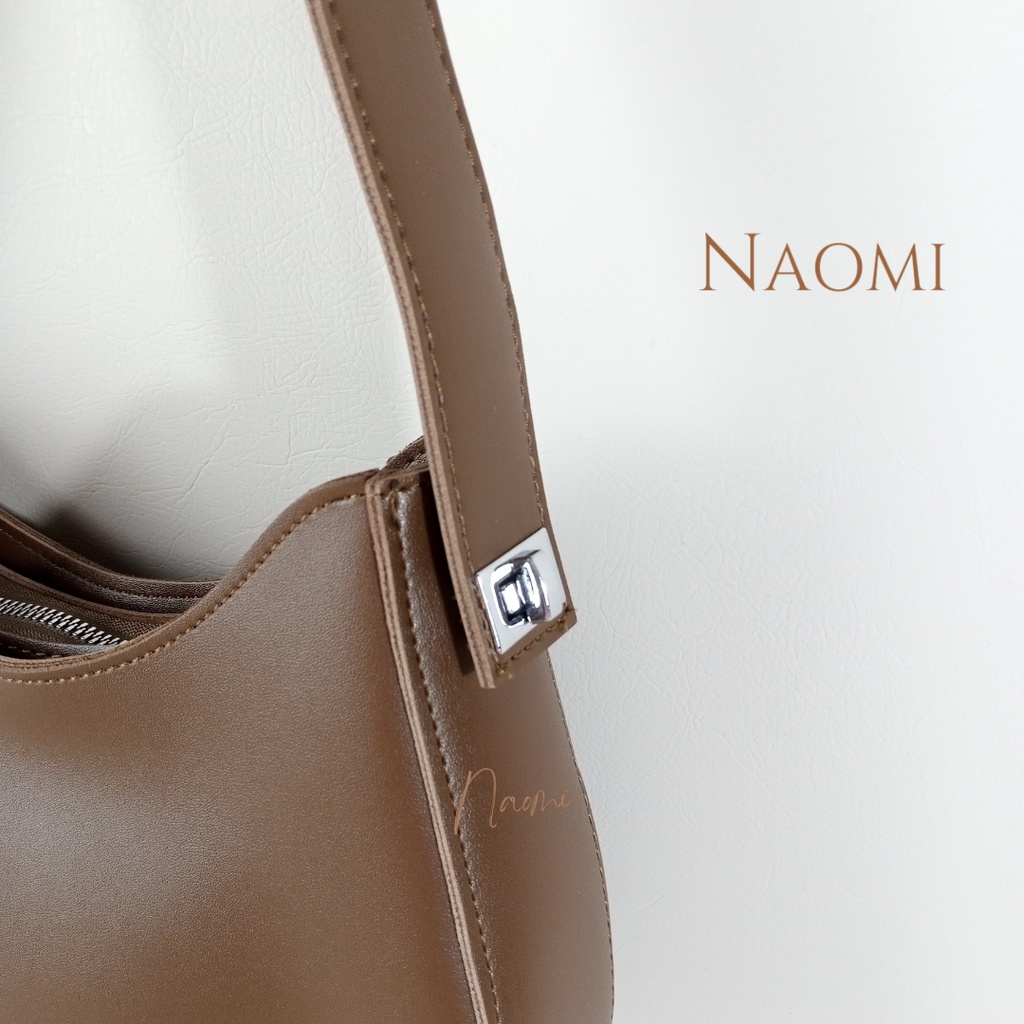 NAOMI - Rachel Shoulder Bag Wanita Import Kulit Sintetis - tas Premium - Sling bag - long strap Handbag - Daily Harian Kekinian Terbaru Simple Elegant Lembut Wanita Dewasa