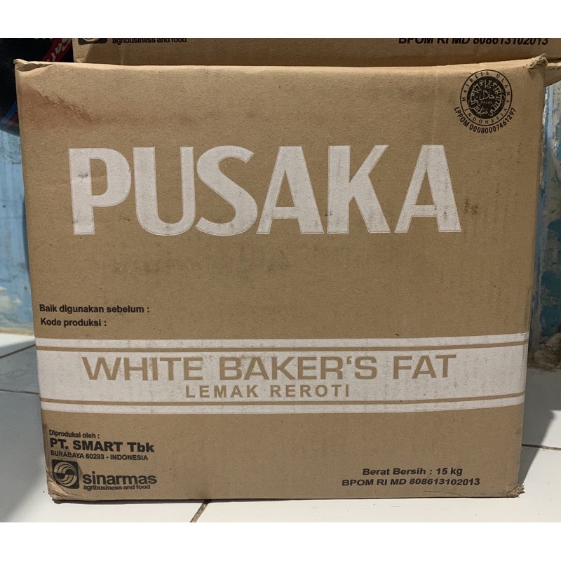 White Baker’s Fat / Mentega Putih merk Pusaka 15kg