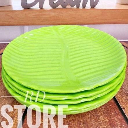 PROMO 6.PCS PIRING MAKAN BULAN MELAMINE ULIR POLOS