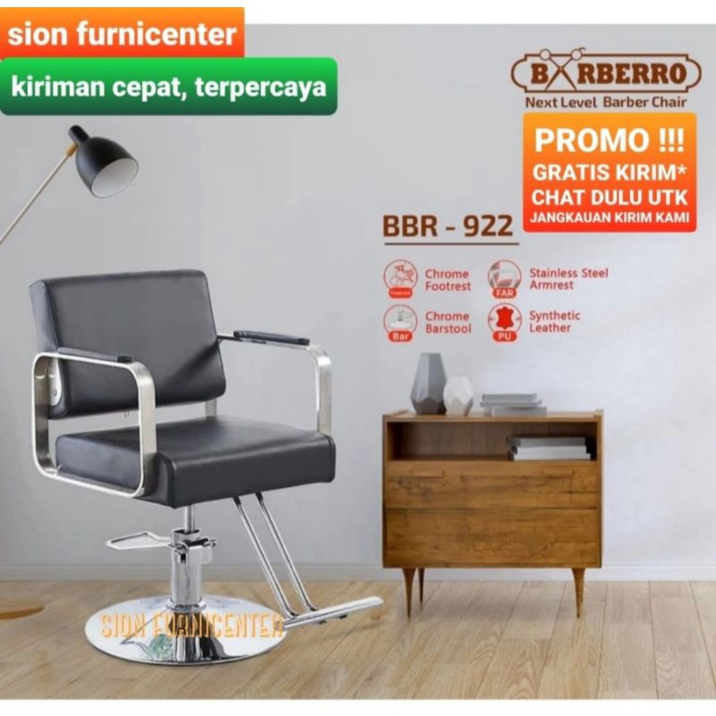 Kursi salon BR 922 / kursi barber BR 922 kualitas premium merk aof / kursi potong rambut BR 922 / ku