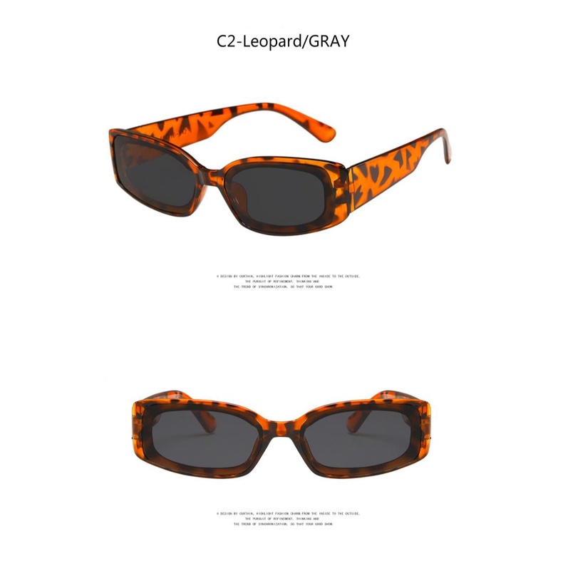 European and American fashion square box punk style ins trendy sunglasses for men and women