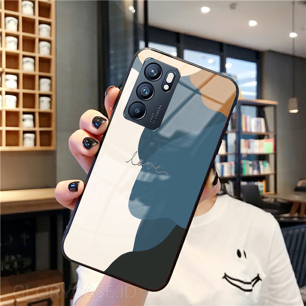 GK18 ( Oppo RENO 6 ) Softcase kaca Oppo RENO 6 - Case oppo RENO 6 - casing hp RENO 6  - Case RENO 6