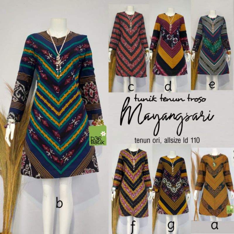 Goenzshop Tunik Tenun Mayangsari,Busui Friendlyi