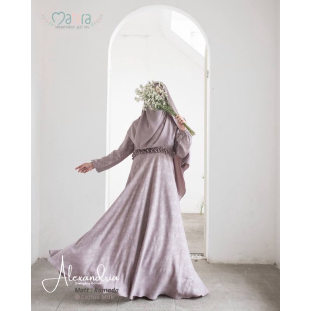 Mahira Alexandria/Gamis syar'i/Busana muslim/Ummu Aqila/Mahira