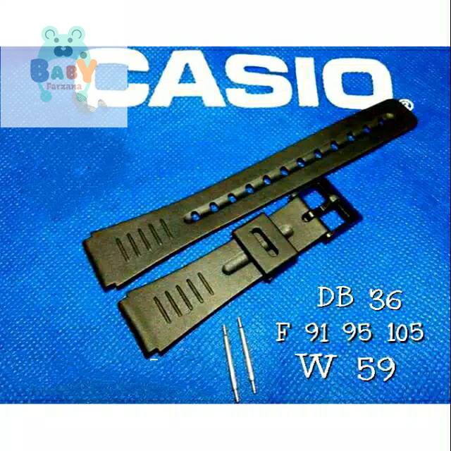 STRAP TALI JAM TANGAN CASIO DB36 DB-36 F91 F95 F105 AW59 F-91 F-95 F-105