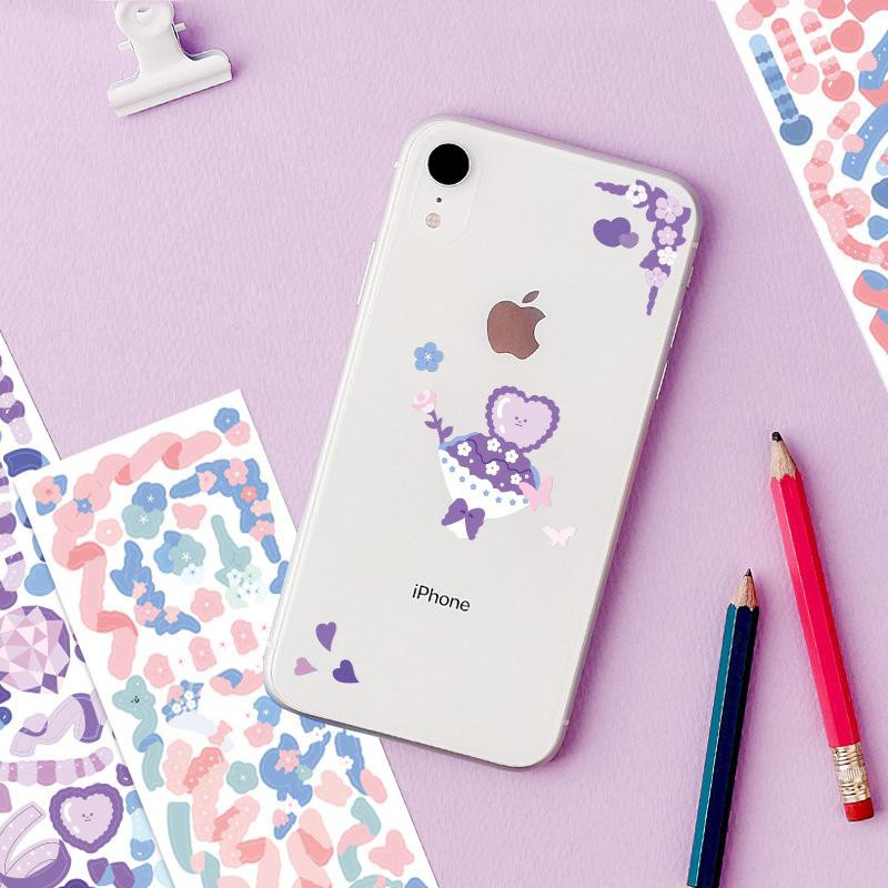 Journaling Ribbon Confetti Deco Sticker / Sticker Dekorasi Photocard-5