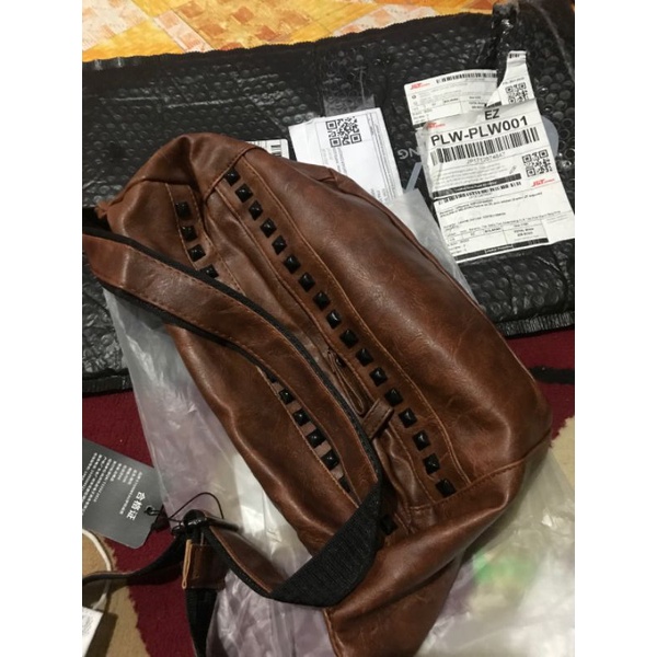 Tas Selempang Kulit Pria Wanita import