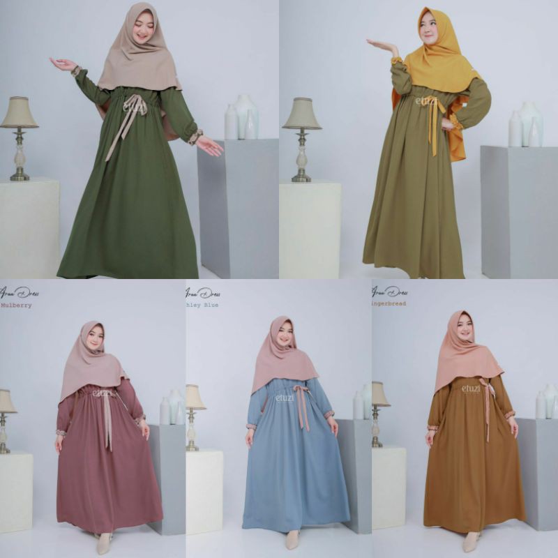 Gamis/Dress Remaja/Busui Syari Araa By Etuzi Bahan Wolycrepe