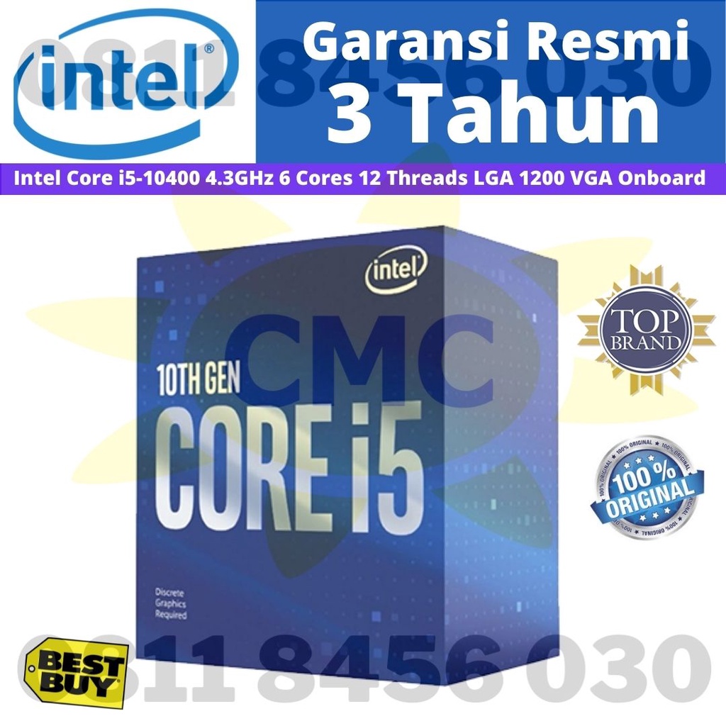 Intel Core i5 10400 2.9Ghz Up To 4.3Ghz Box LGA 1200