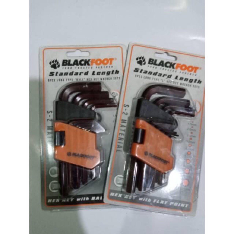 Kunci L set pendek 9pcs BLACKFOOT