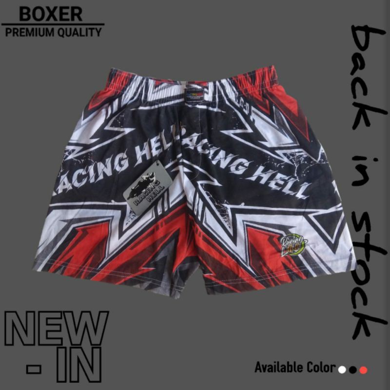 Celana boxer pria celana pendek kolor motif