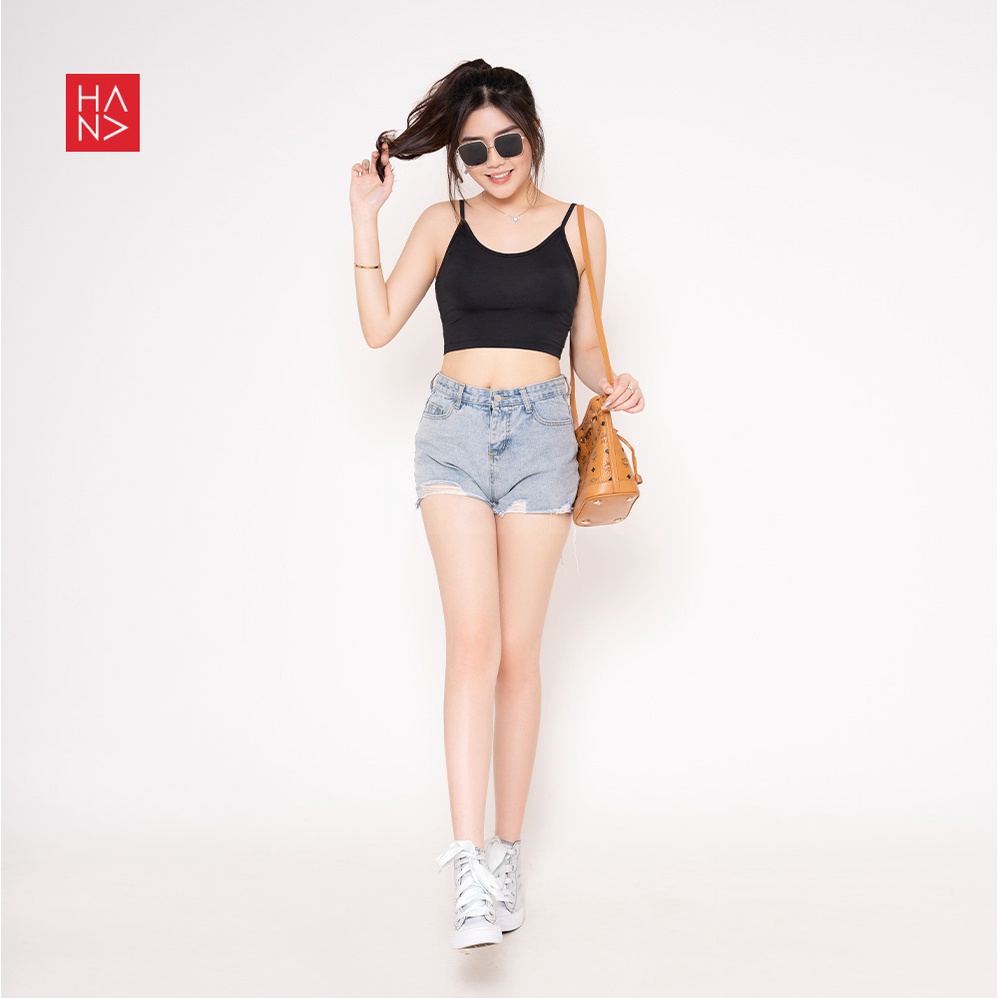 (COD) HanaFashion - Aurora Basic Tank Top Crop S - XL Wanita - TT035-5