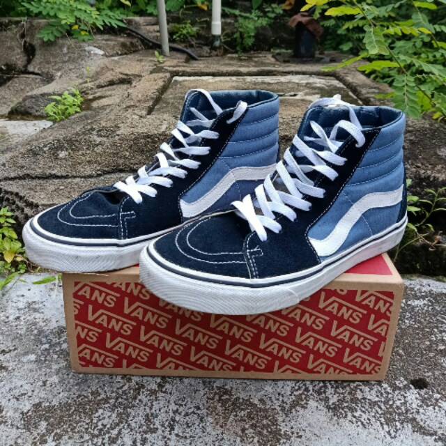 VANS SK8-HI Blue Black ORIGINAL ( SECOND)
