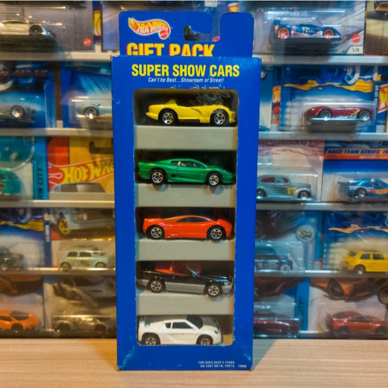 HOT WHEELS SUPER SHOW CARS - GIFT PACK 5 - BOX NOT MINT