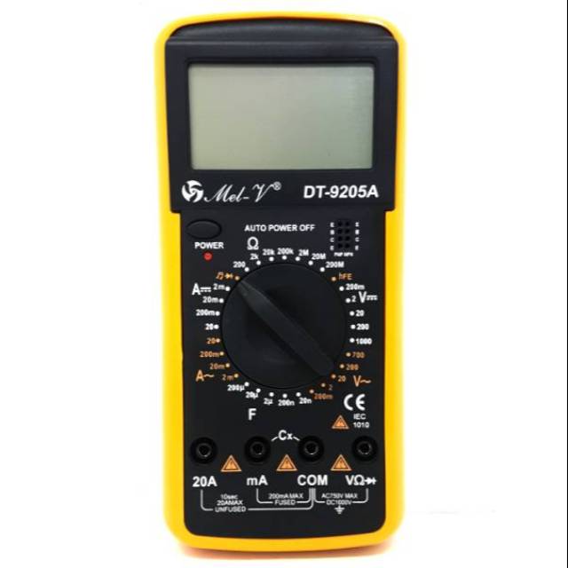 Avometer / Multitester digital / Digital Multimeter DT-9205A by Mel-V