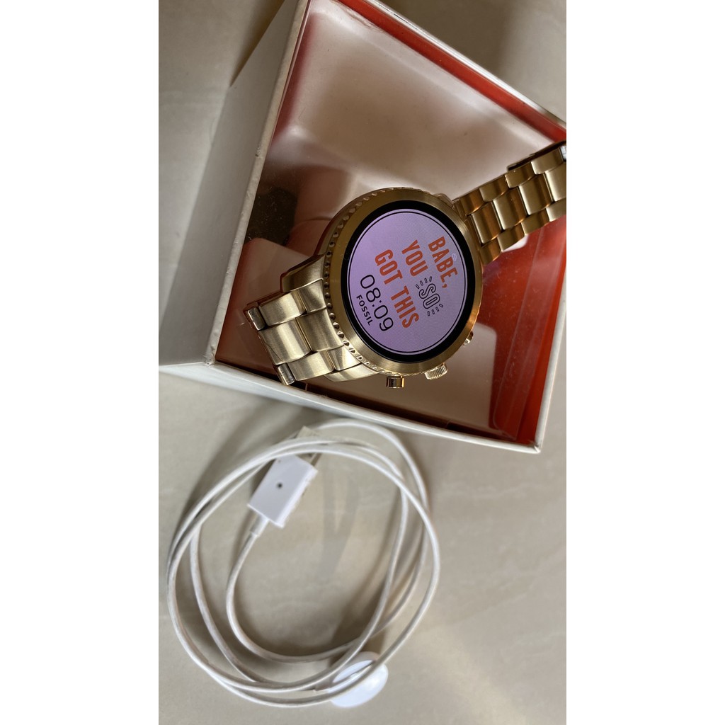 Fossil Gen 3 Smartwatch - Explorist Gold-Tone Stainless Steel Second