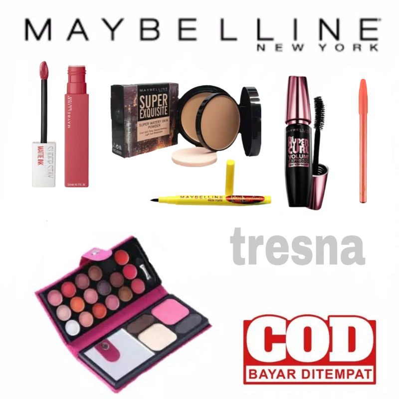 Maybelline / Paket Make Up / Paket Make up Lengkap / Paket Make Up Murah / Paket Make Up Maybelline