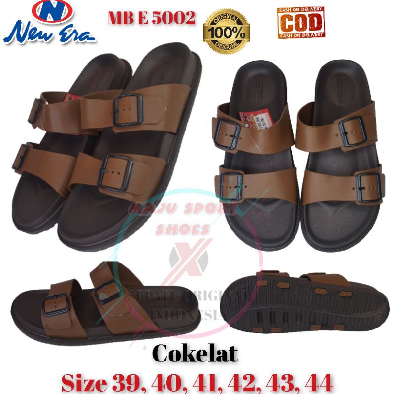 NEW ERA MB E 5002 - SENDAL KARET SLOP BAN 2 PRIA  / SENDAL KARET PRIA ANTI AIR / SENDAL NEW ERA ORI