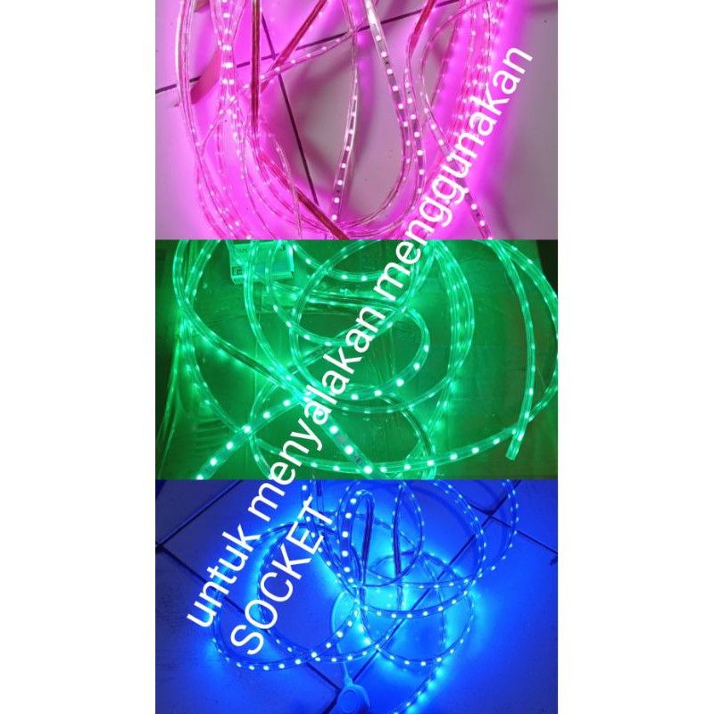 Lampu Strip Selang 5050 220V per Meter / Lampu Tik Tok Waterproof