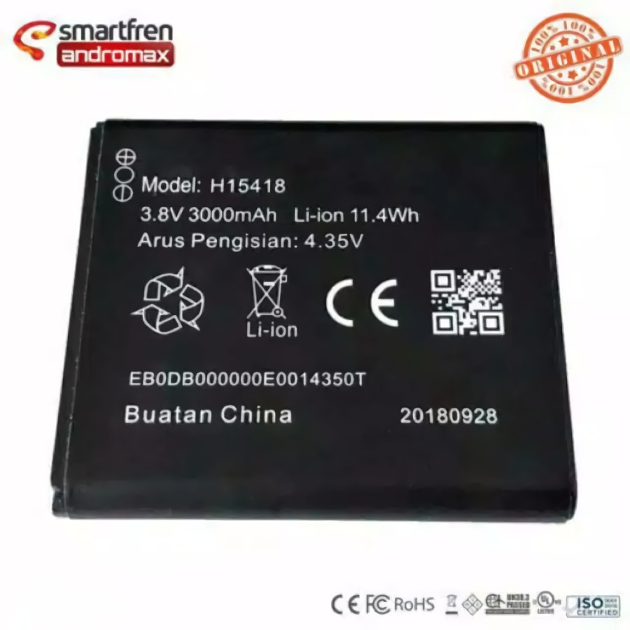 Baterai Battery Original Andromax Modem Mifi M3Y , M3Z , M3S , H15418