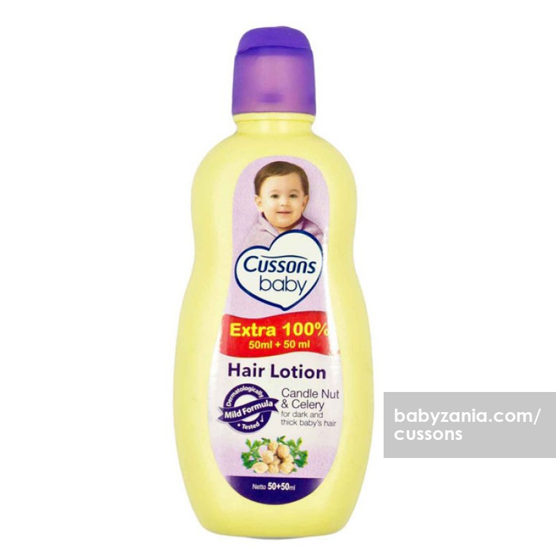 CUSSONS BABY Hair Lotion Anak Bayi Extra 100% 100ml + 100ml /200ml