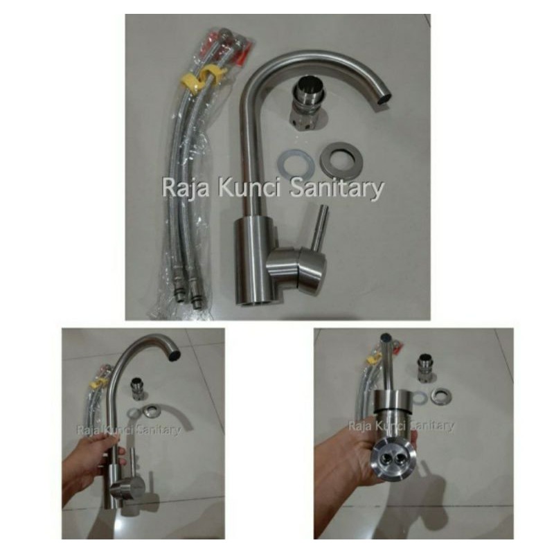 Kran Cuci Piring Meja Panas Dingin/Kran Angsa Sink Meja/Kran Mixer/Kran Dapur/Kran Kitchen Sink