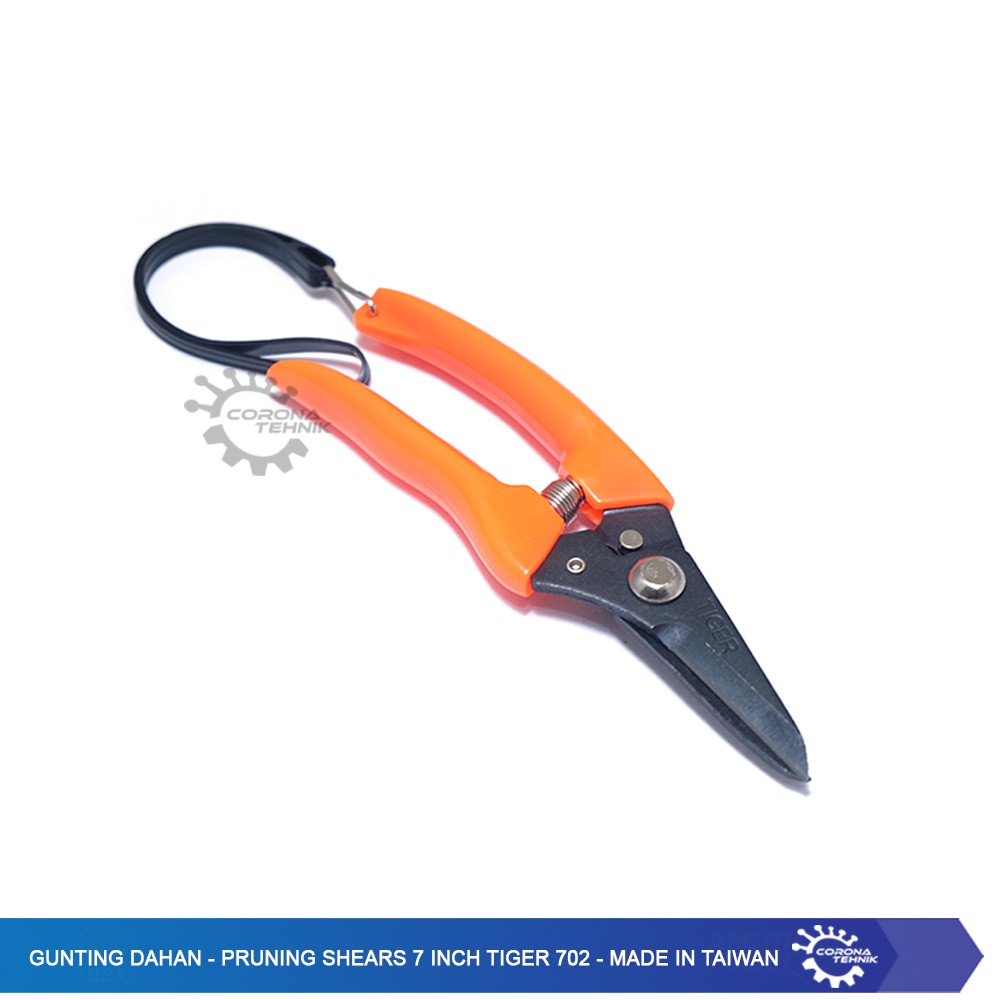 Gunting Dahan - Pruning Shears 7 Inch Tiger 702 - Made In Taiwan